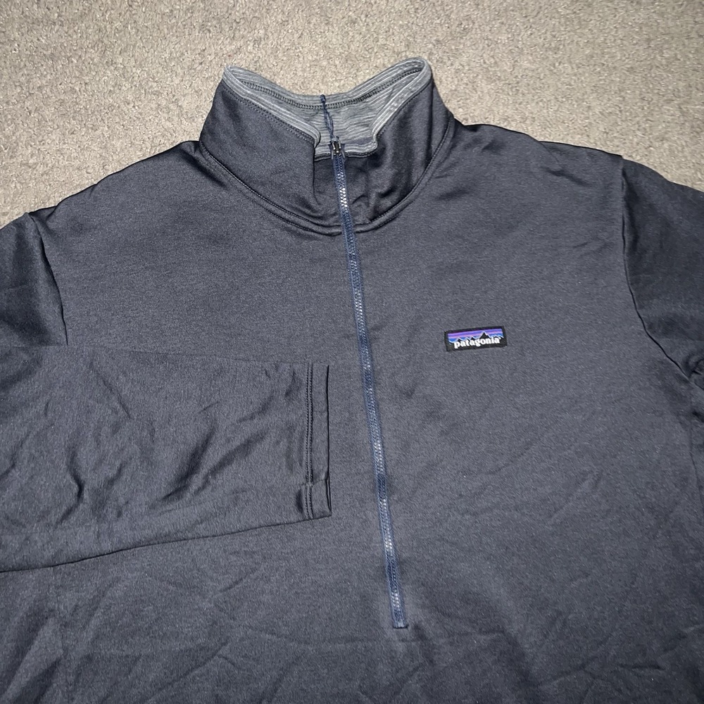 Patagonia R1 Daily Regulator 1/4 Zip Mens 2XL Black Fleece